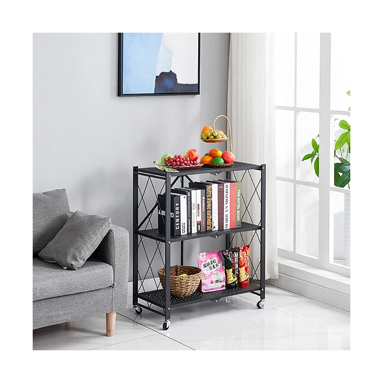 iron shelf storage rack shelves racking foldable steel bathroom home metal vegetable kitchen rotating storage racks organizer