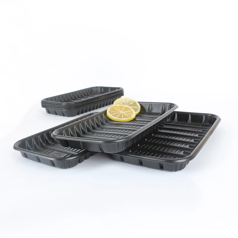 Disposable Trade assurance plastic fast food tray cheap black blue red white plastic tray