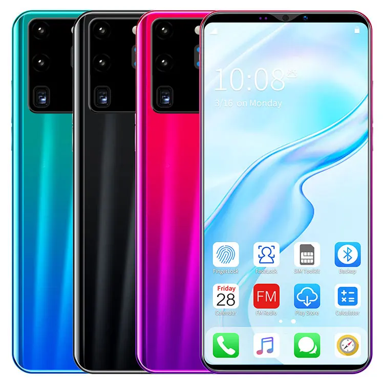  Онлайн-заказ на телефон Note20 5 8 дюйма 4 Гб + 64 ГБ Android Самый дешевый смартфон разблокированный ram сотовые мобильные