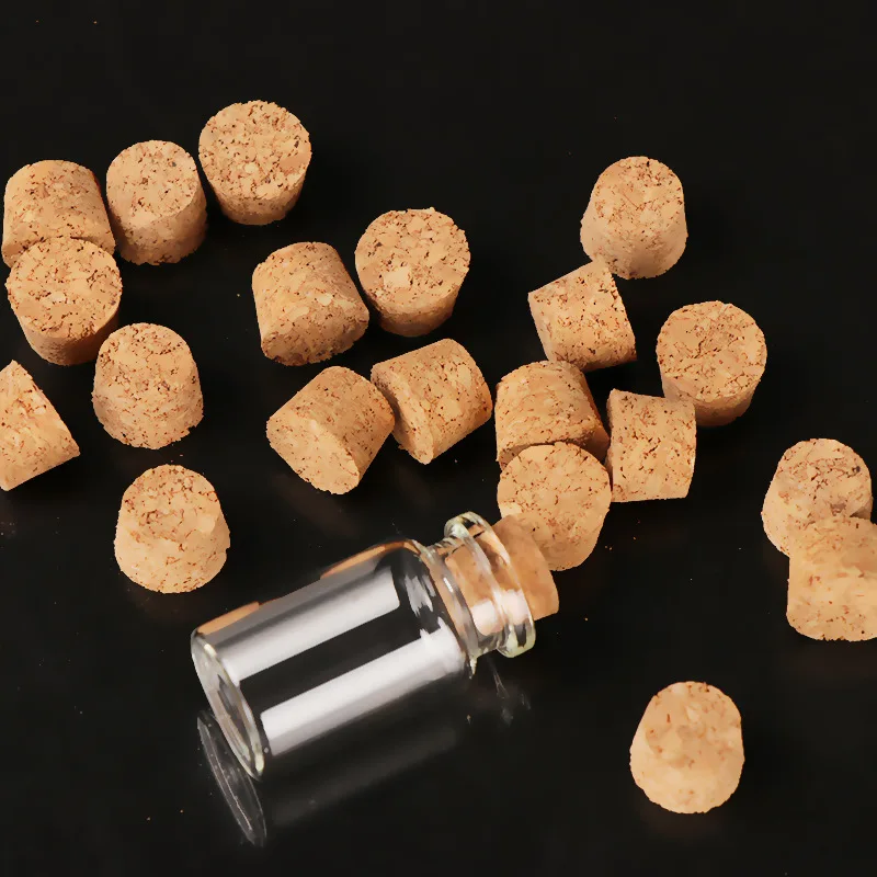 factory custom cork lids for storage glass candle jars Agglomerated Tapered Cork Stoppers Lids for Bottles, Jars, Flasks