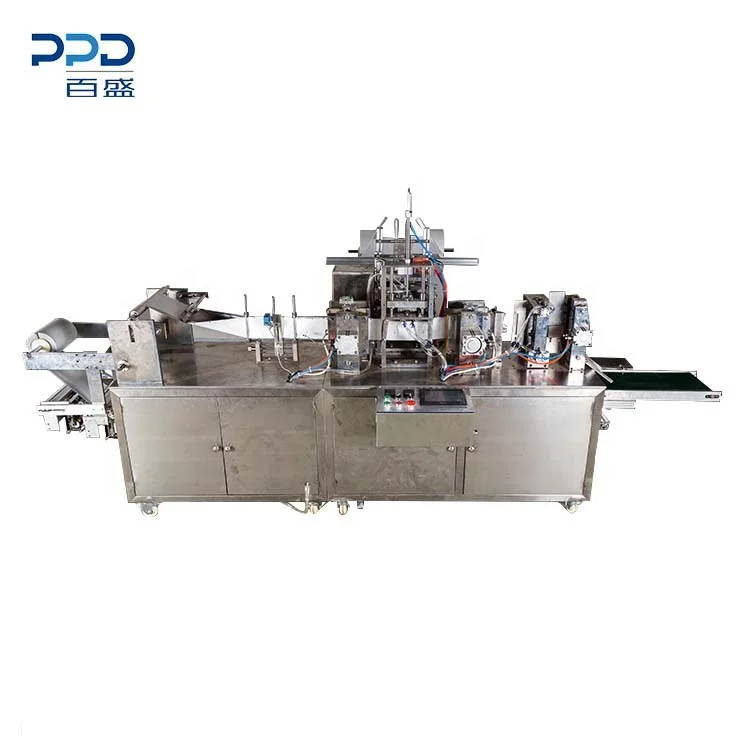 Simple to operate 2.6 kw full automatic four side sealing wet tissue wet wipes making machine