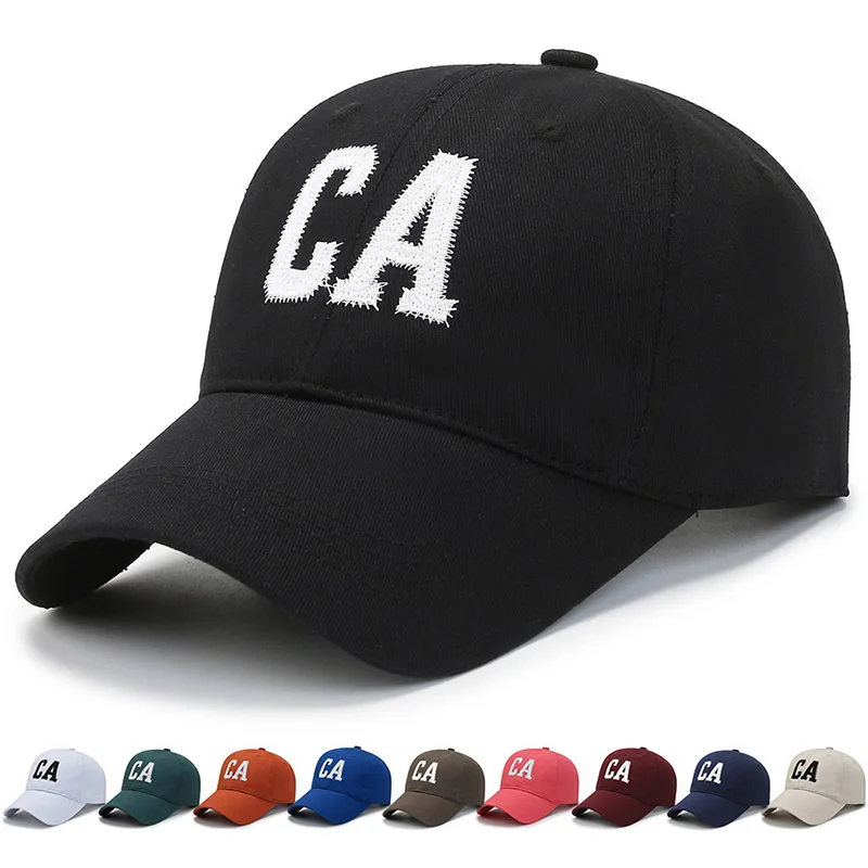 High Quality 6-Panel Premium Sports Cap Vintage American Style Fashionable Striped Checked Curved Fabric Baseball Cap Business