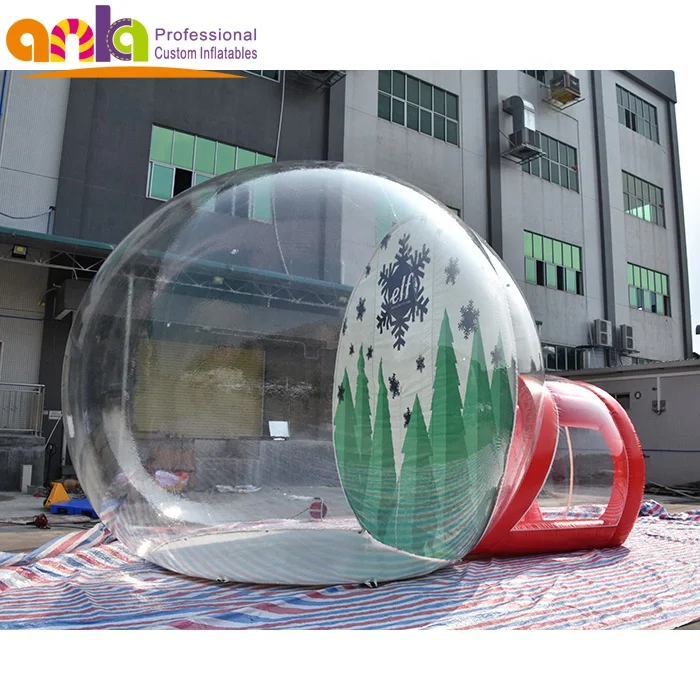 Best quality Inflatable Christmas snowball with tunnel snow globe ball for sale