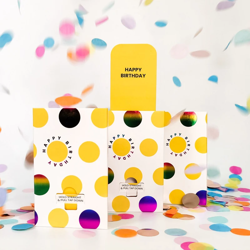 Novelty Mini Party Confetti Cannon Birthday Wedding Party Poppers Confetti