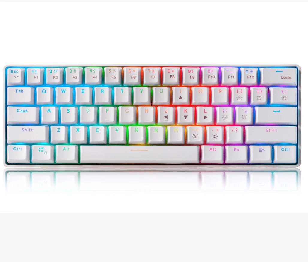 New mechanical keyboard 61 Keys 2.4G Wireless/wired mini mechanical keyboard