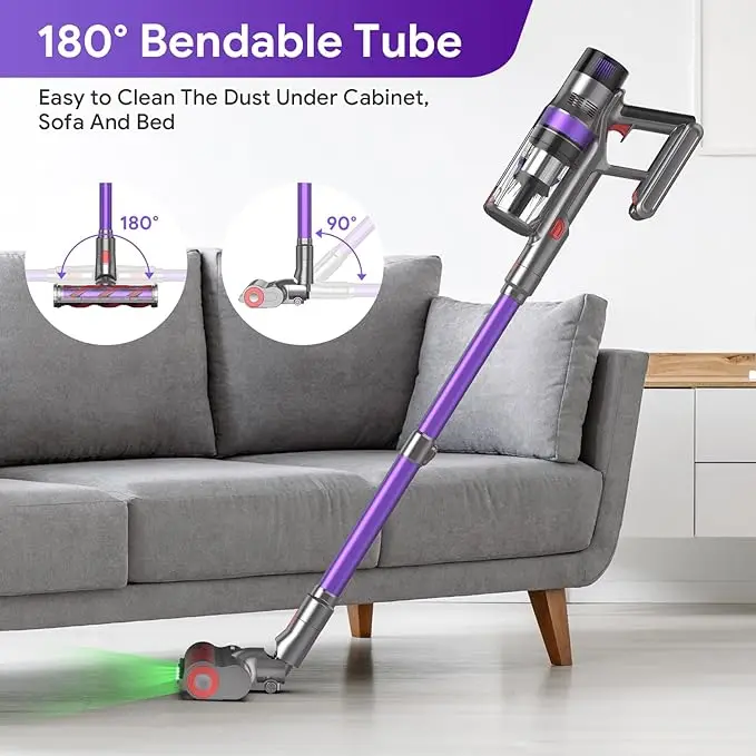 Logo Customization Double Cup BLDC500W Smart Cordless Stick Vacuum Cleaner Carpet Sofa Home Cordless Cleaning Machine S7 Pro