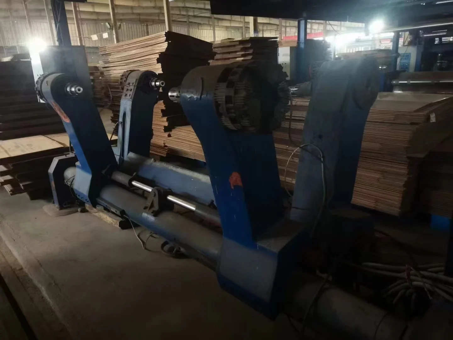 Used JS 5 ply corrugated paperboard production line second hand,single facer