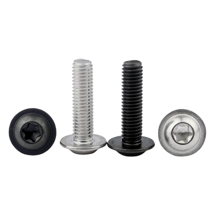M2.5 M3 M4 M5 M6 M8 ISO7380.2 Stainless Steel 304 Machine Torx Flange Button Head Screws