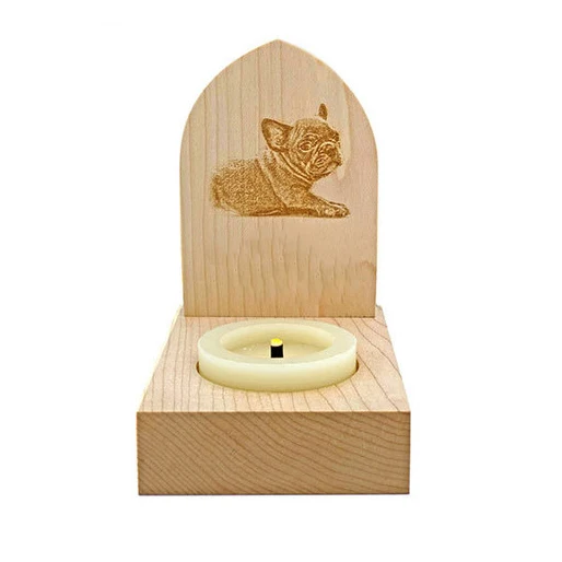 
Factory Wholesale Modern Small Wood Pet Monument Tombstone 
