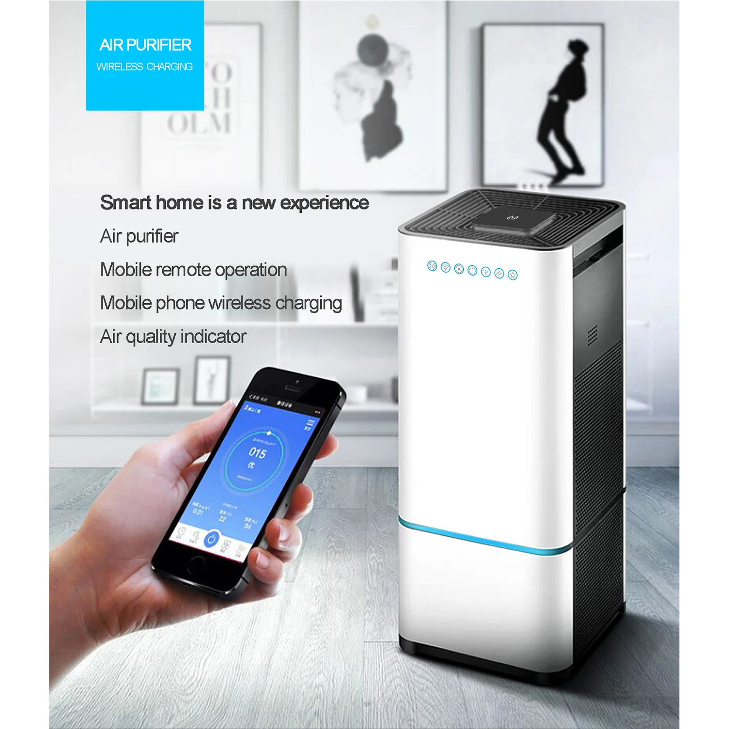 Customized Tuya Wifi Chevy Air Cleaner Sterra Air Purifier Motor For Smoking