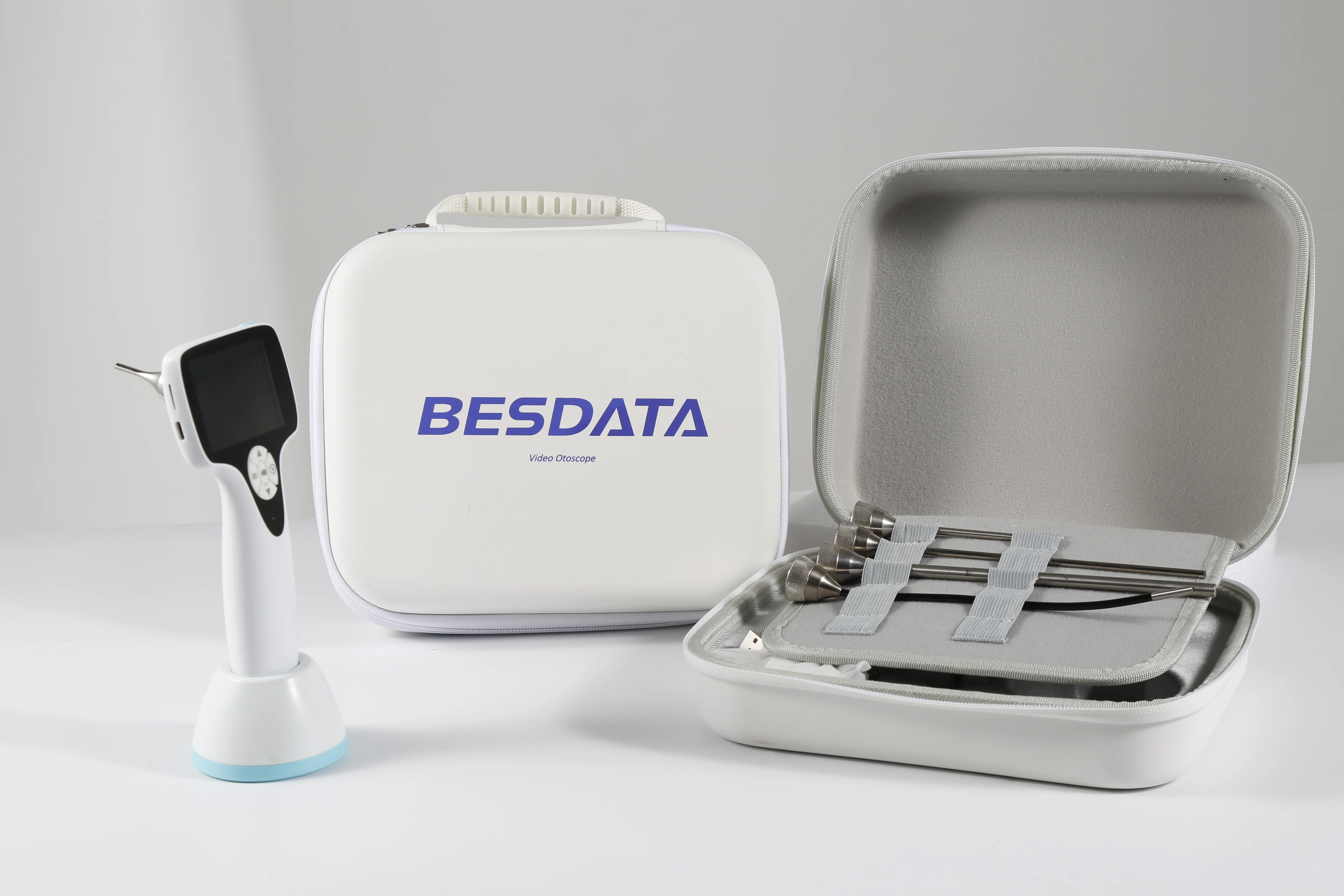 BESDATA Diagnostic Set Rigid Otoscope Reusable Medical ENT Endoscope Video Otoscope for Clinical Use