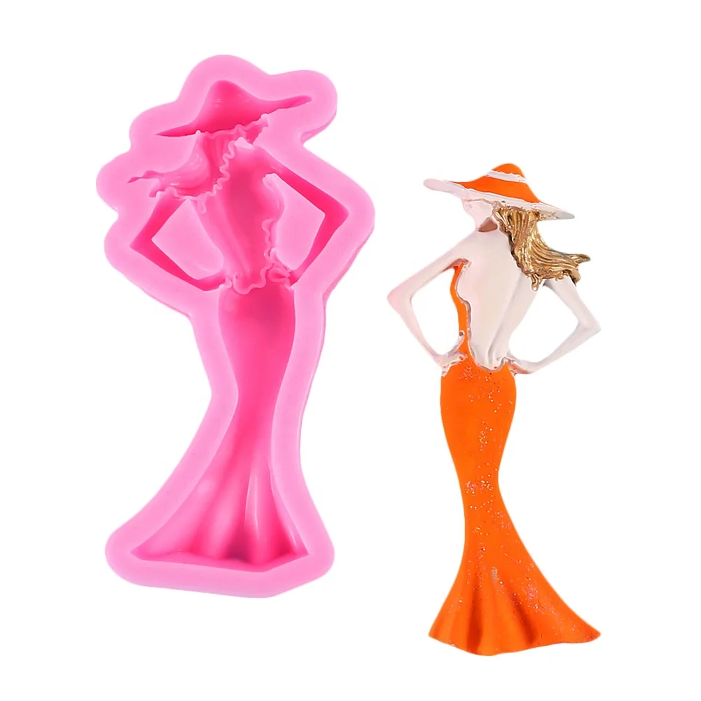 3d Красивая Женская задняя сторона и профиль силиконовая шоколадная форма сексуальная симпатичная стильная элегантная «Город» для девушек модная женская помадки