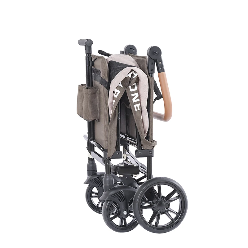 Purorigin Top Fashion Ccollpasible Folding Wagon Outdoor Camping Shopping Pushchair Twins Baby Stroller Wonderfold Wagon