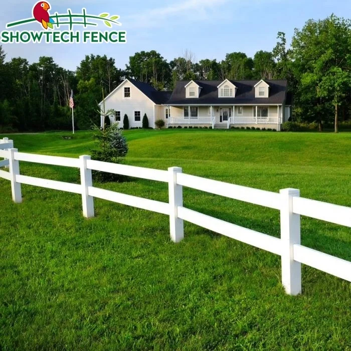 high level good quality Free Maintenance 2 Rails Horse Farm Fencing