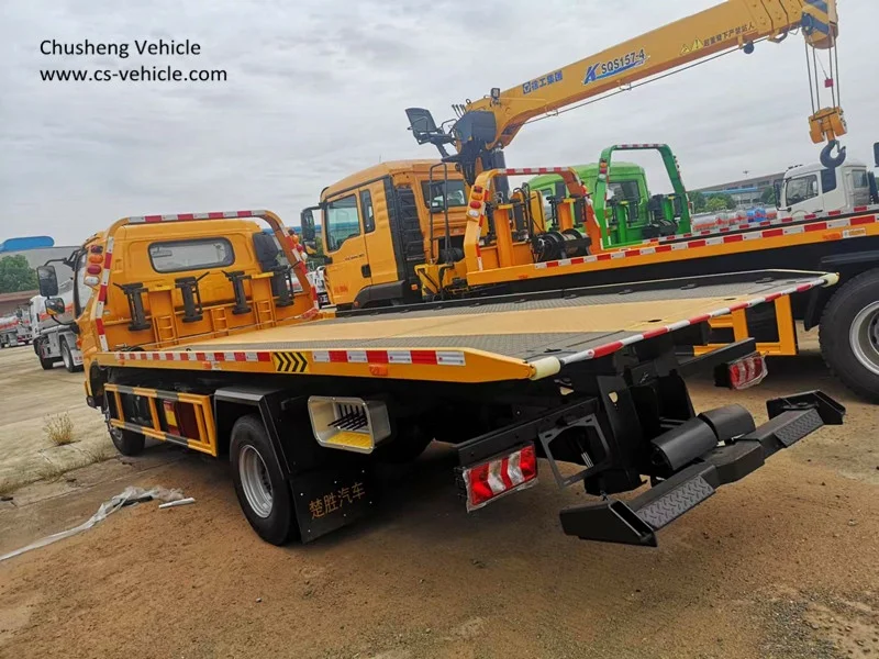 Factory price JAC 4x2 car carrier road recovery truck 4tons flatbed wrecker towing truck