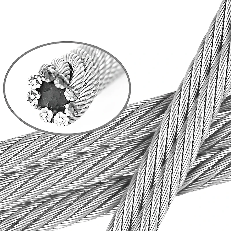 Электрический оцинкованный/негальванизированный стальной трос 6x19 + Iwrc по заводской цене