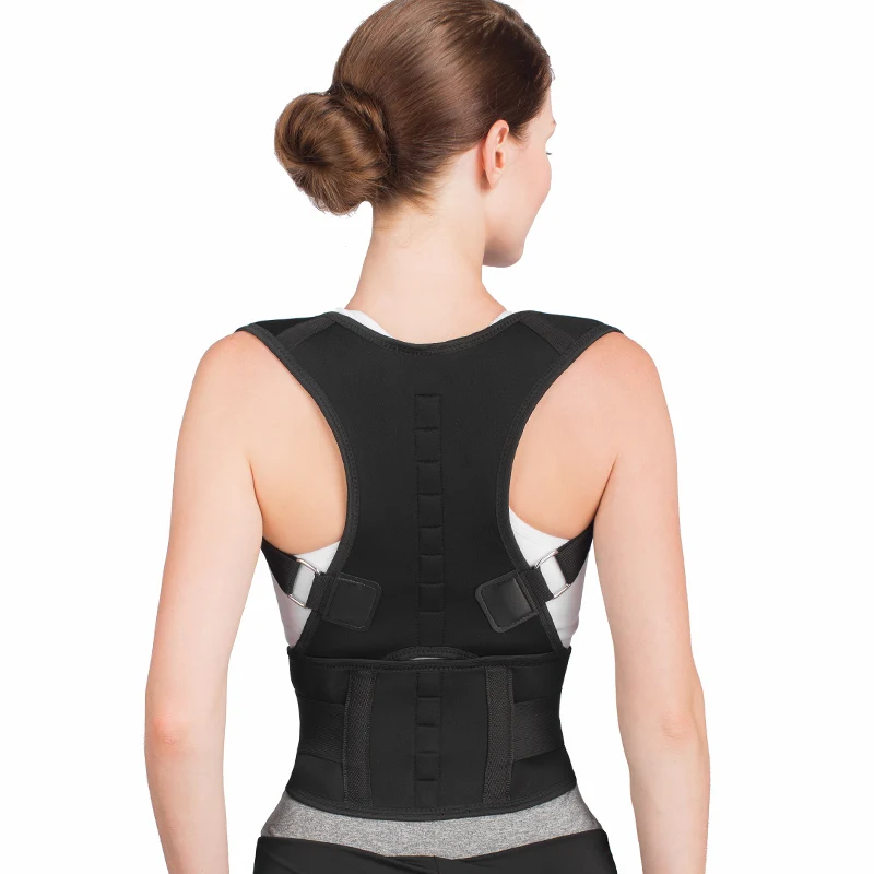 Manufacturer Magnetic Lumbar Back Support Belt Back Brace Posture Corrector for Lower and Upper Back Pain Men & Women