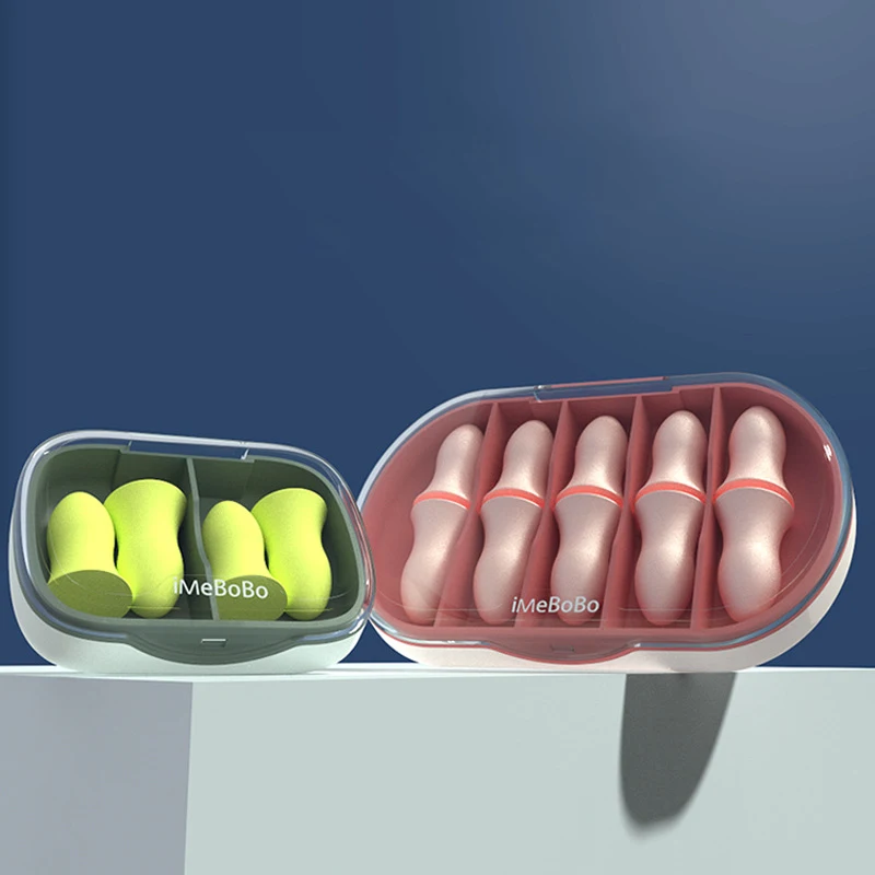 Foam earplugs protect hearing 5 pairs of earplugs in a box reduce noise Factory wholesale Sleeping earplugs
