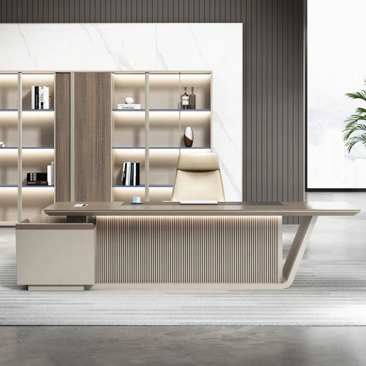 Wholesale Office Furniture Work Space Executive CEO Computer Table Quality Wooden Working Desk
