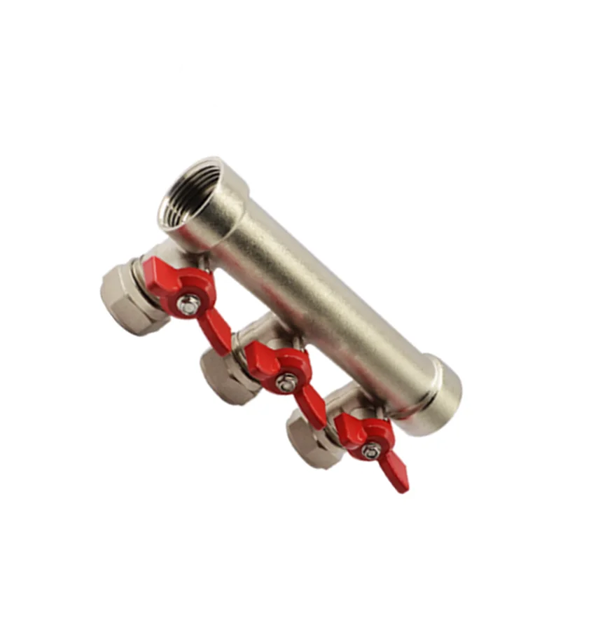 free sample 3 way manifolds dn20 brass manifold for water with ball valve