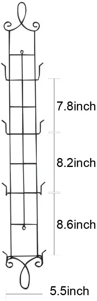 Wall-mounted metal display easel mural easel ceramic display stand plate display stand