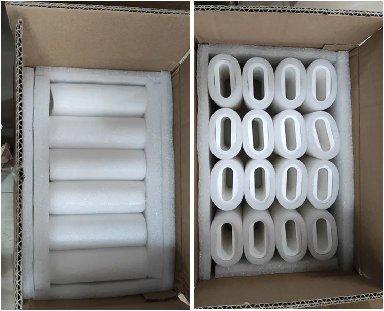 99% Alumina Round Ceramic Laser Cavity Reflector for Single Rod Single Lamp