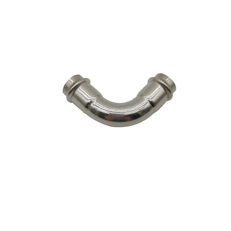 DVGW certificated 90 Degree Elbow Pressed Elbow,Press Tube Fittings  Chinese supplier V-profile Plumbing Press Fitting