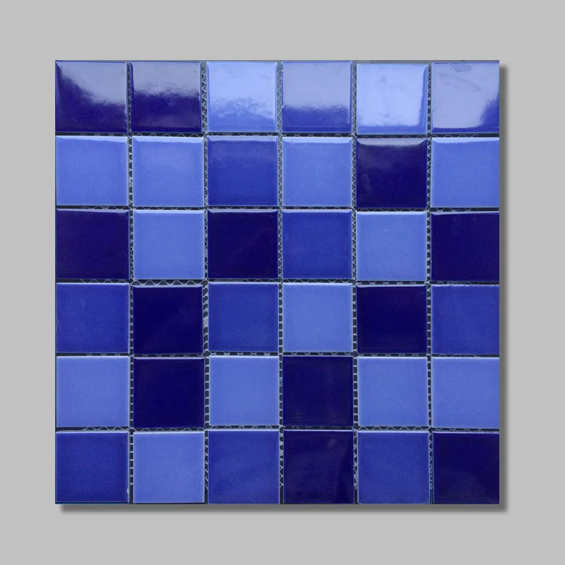 Mosaics Tile Competitive Price 2x2 Premium Stocks Ceramic Pool Tile Porcelain Square Main Stock 300*300mm Mesh-monuted Parquet