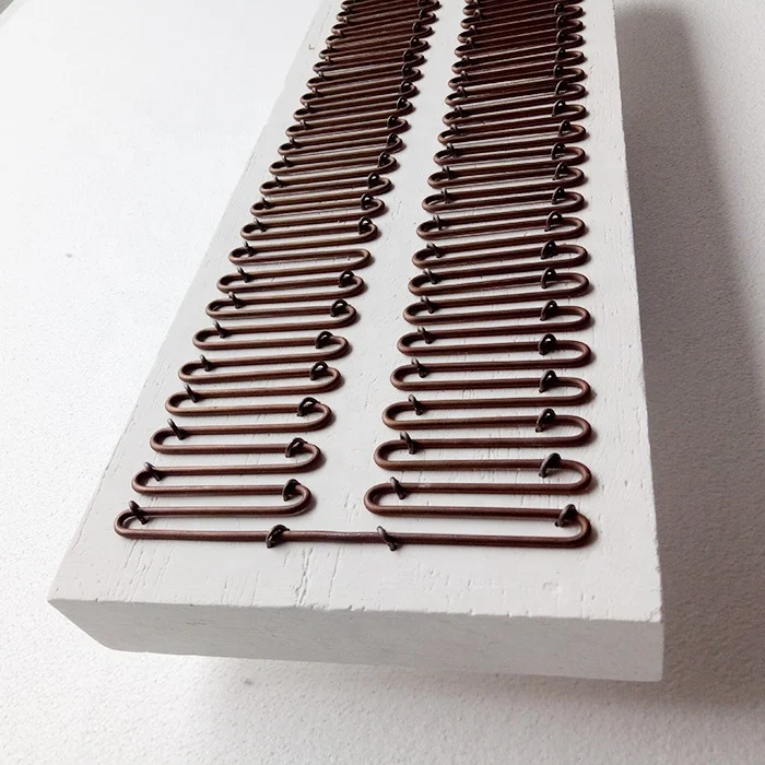 Ceramic fiber resistance wire heating board with temperature control