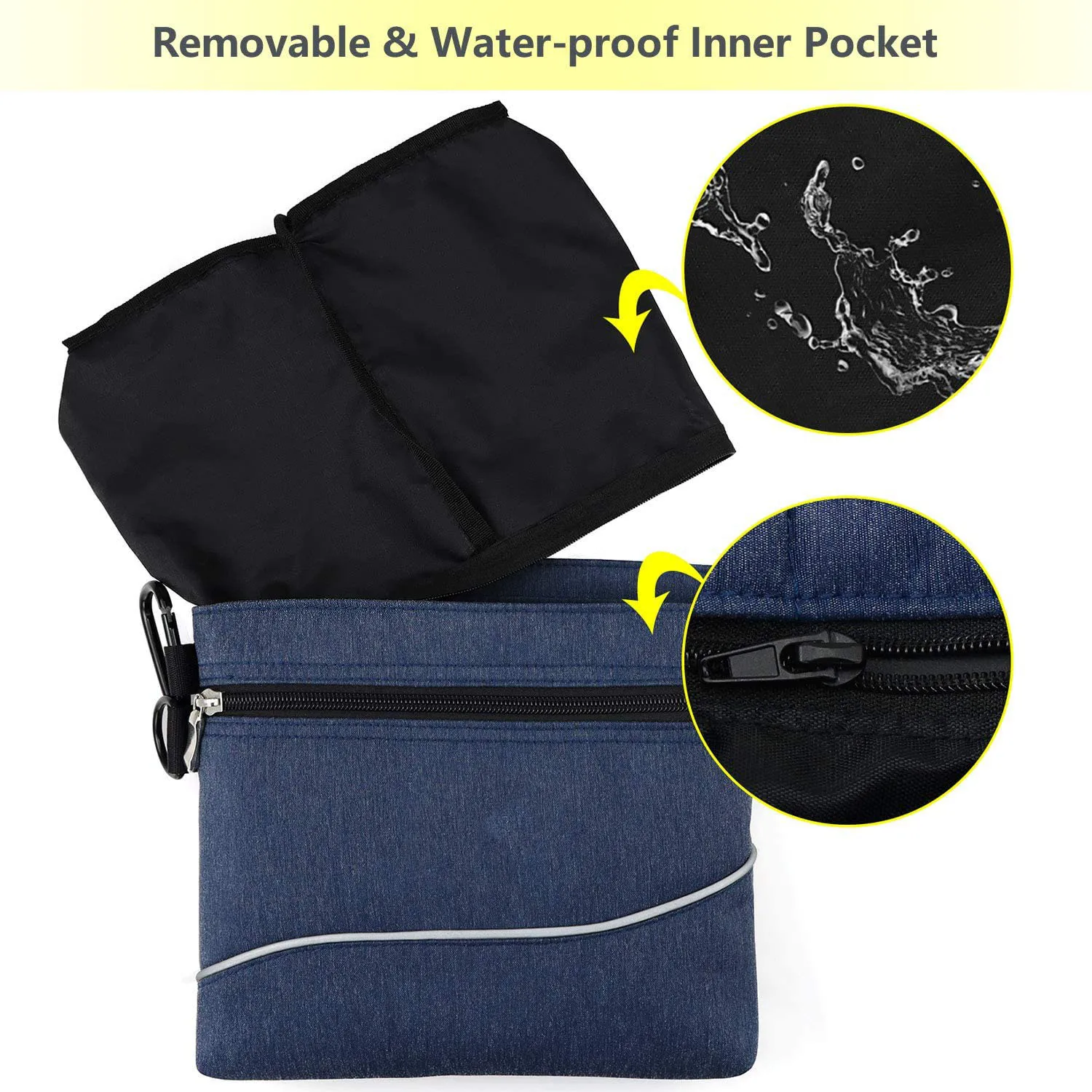 Wholesale Large Capacity Durable Dog treat bag with magnetic closure dog treat pouch dog training bag