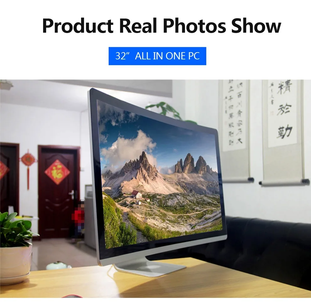 32 Inch Computers 1920*1280 Hd Led Panel Ddr4 8Gb 16Gb 32Gb Ram Core I7 Desktop Curved Screen Gaming Computer All In One Pc