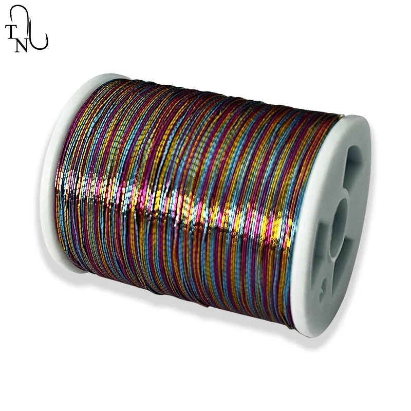 TN01 0.28mm 0.22mm100 Yards Fishing Rod Guide Wrapping Thread Repair Component  DIY  NCP metallic fluo Rod Building Thread