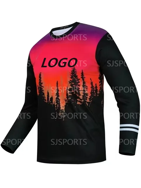 NEW Motocross Jersey Maillot Ciclismo Hombre DH MTB MX Downhill Jersey MTB Jersey Off Road Mountain Cycling Shirt