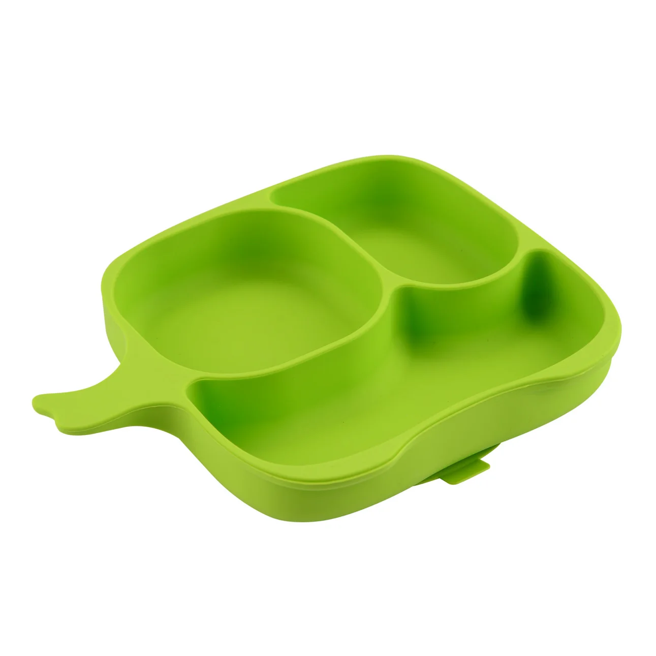 Baby training hands-on ability feeding with suction cup anti-dropping non-slip baby silicone plate