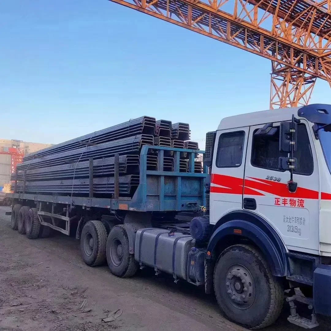 Aisi Astm A52 SY390 SY295 SP-III type 2 hot rolled metal U steel sheet piling pile prices for flood control