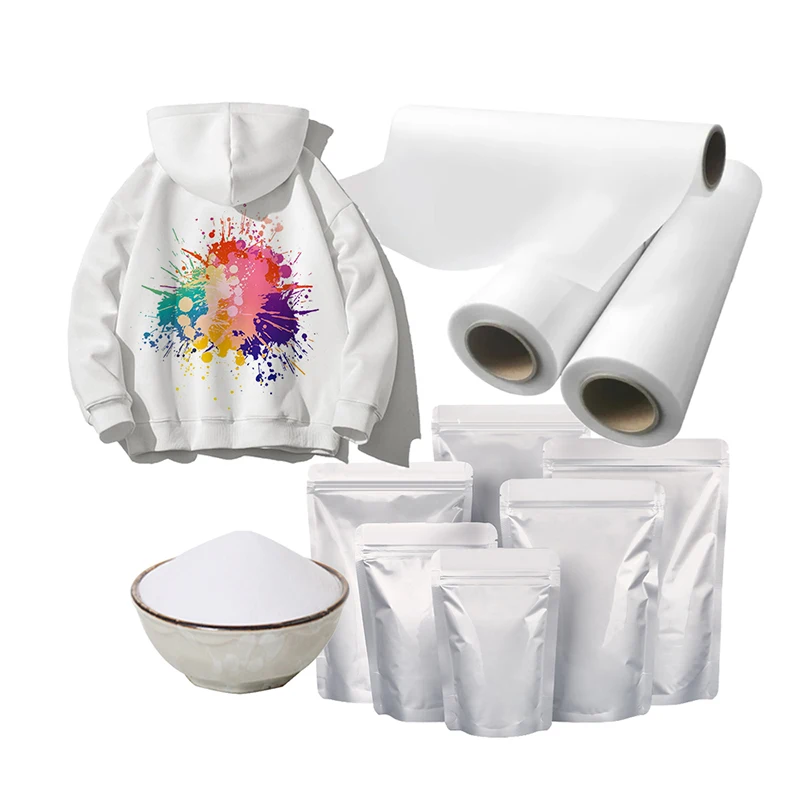 label glue powder hot-melt adhesive for decal printing,hot melt adhesive powder for transfer printing dtf  powder