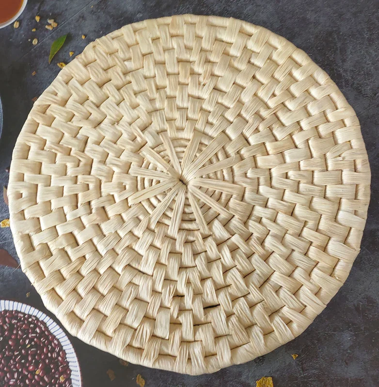 Ротанговые подставки, плетеные подставки из кукурузной соломы, плетеные подставки для кукурузной шелухи, коврики, подставки для посуды
