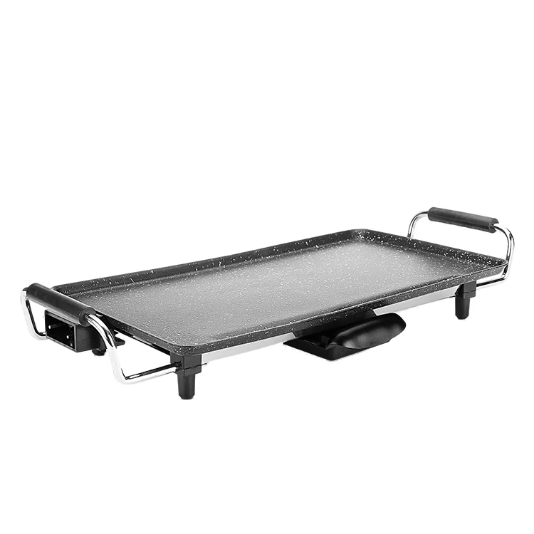 Aluminum non-stick korean electric bbq grill table griddle teppanyaki plates