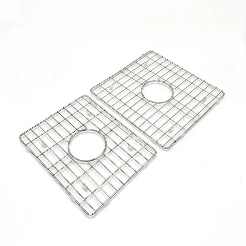 Wholesale Kitchen Sink Dish Bowl Drying Mat Stainless Steel Sink Bottom Grid