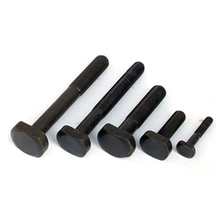 
Wholesale High Quality Black Grade 4.8 Zinc Carbon Steel T Head Bolt 