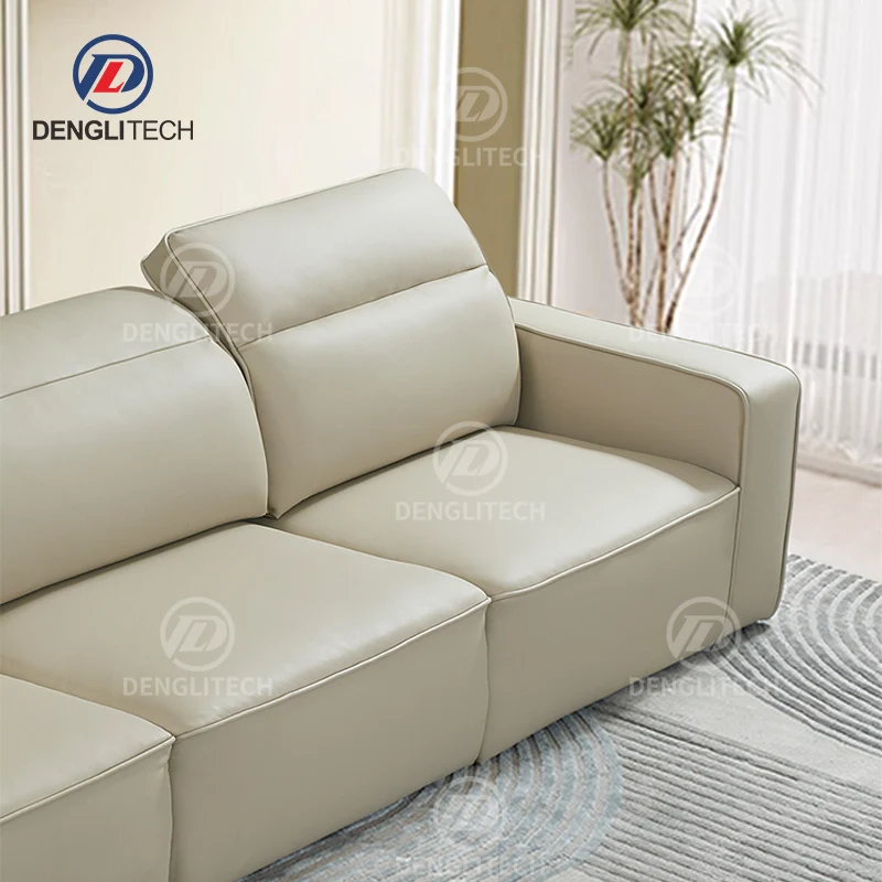 Modern Leather Italian Fabric Sofa Set Designs Living Room Furniture Linen Look Non-Slip Sofa Cover Game Room Furniture