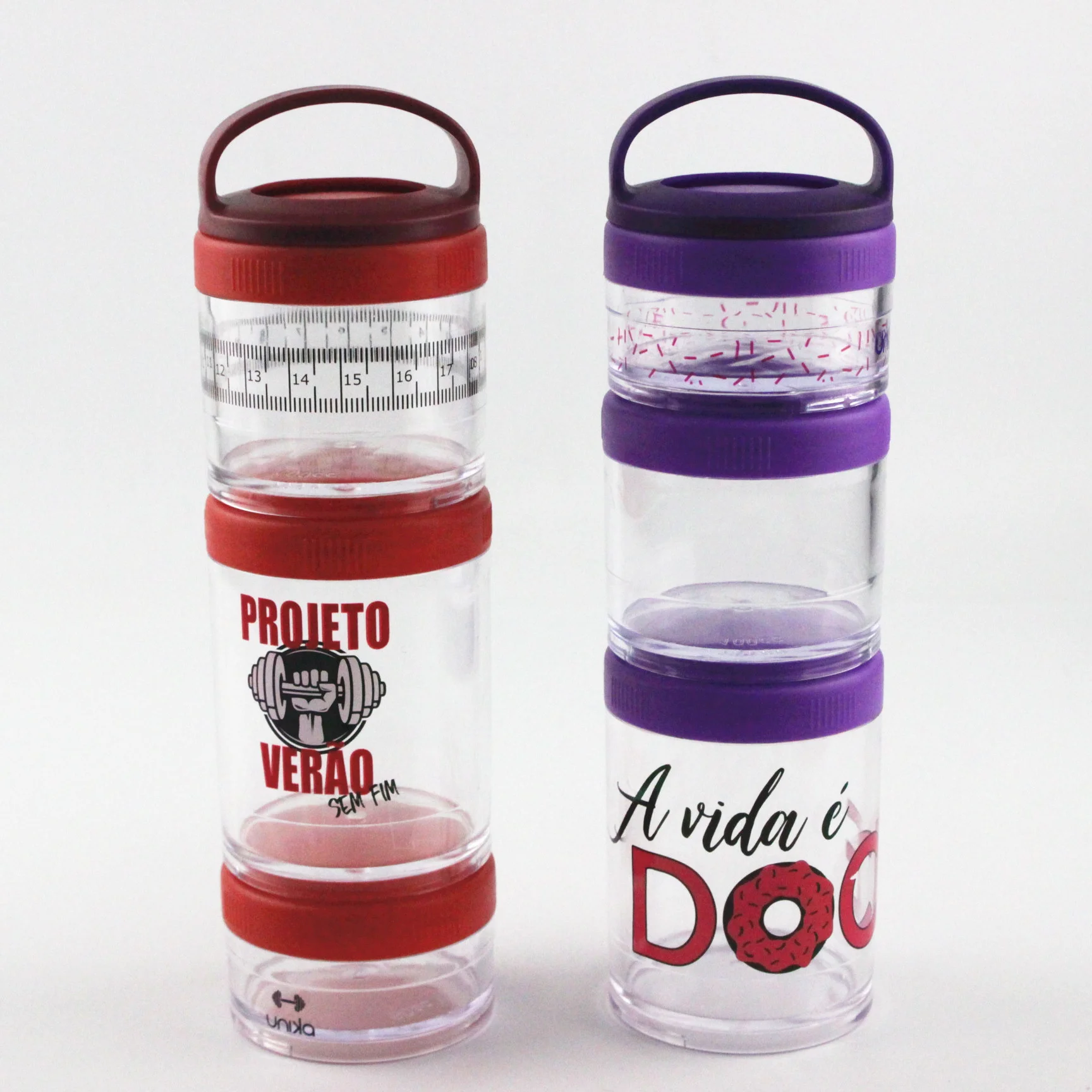 Stack Protein powder container Lock Storage Jars