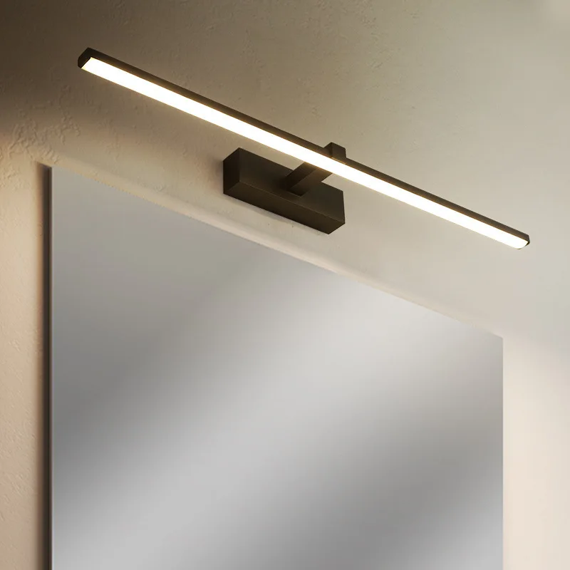 Modern Led Mirror Light For Bathroom Indoor Dressing table Lighting Simplicity White Black Lustre Wall lamp