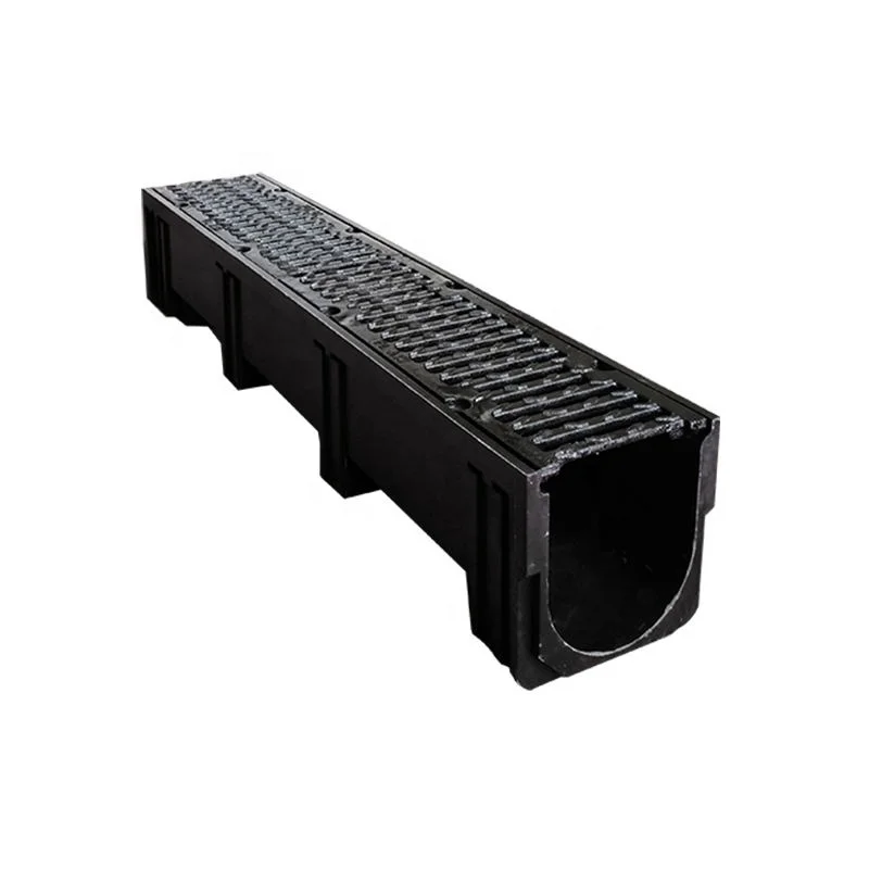 Plastic Drain Trench Pvc Rain Water Floor Stainless Steel Linear Rainwater Ditch Drainage Channel