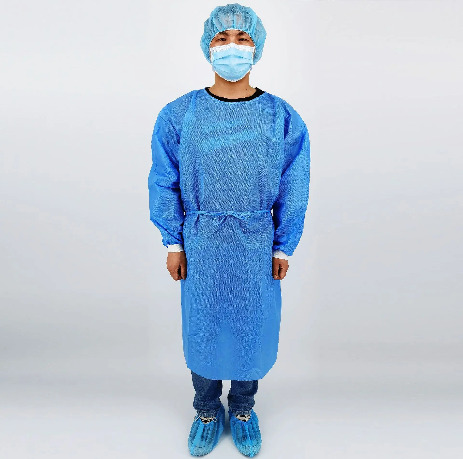 
non woven Disposable washable solation protective gown 