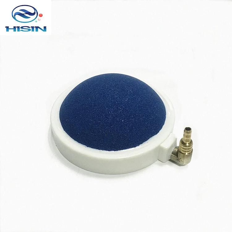 HiSin BS018-107 107*19mm In bluk disc shaped aquarium air oxygen stone diffuser hydroponic and growing system stone