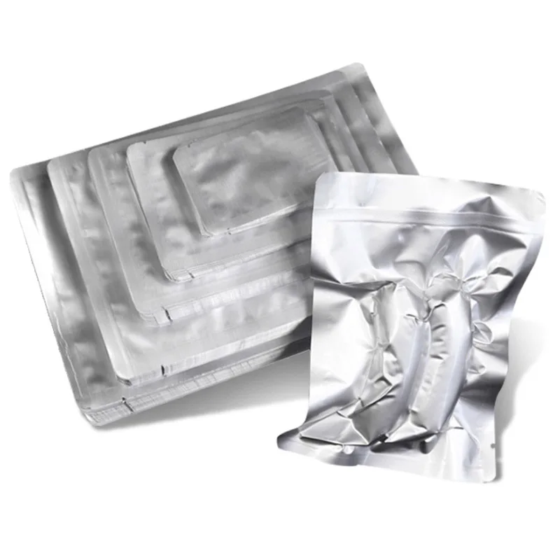 Heat Sealed Aluminum Foil 3 Side Sealed High Temperature Cook  Storage Bag With Mylar Bag Food Food