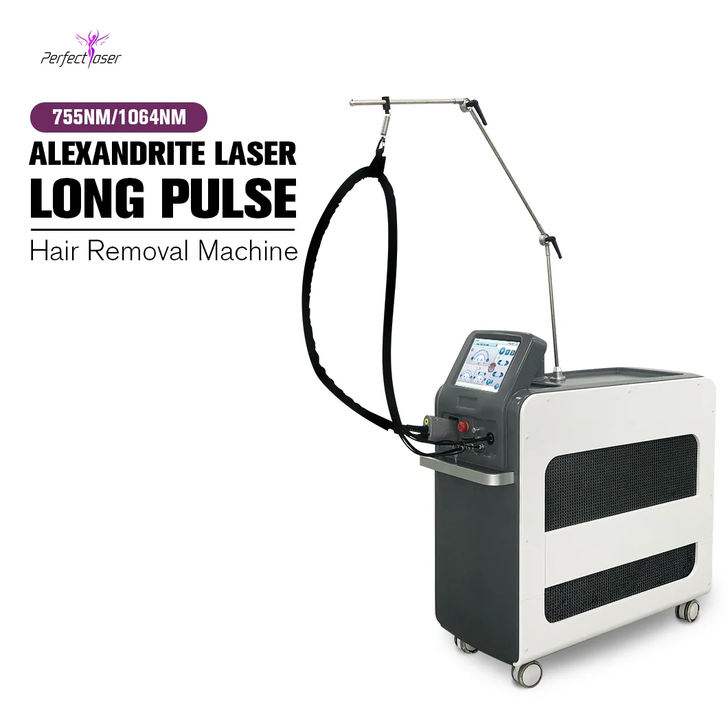 Custom new fiber alexandrite laser 755nm 1064nm nd yag long pulse laser and alex