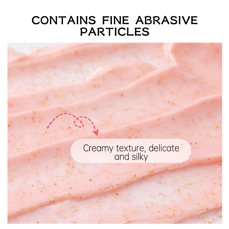 Remove Dead Skin Brighten Skin  Keep Moisture Balance Rose Ice Cream Scrub