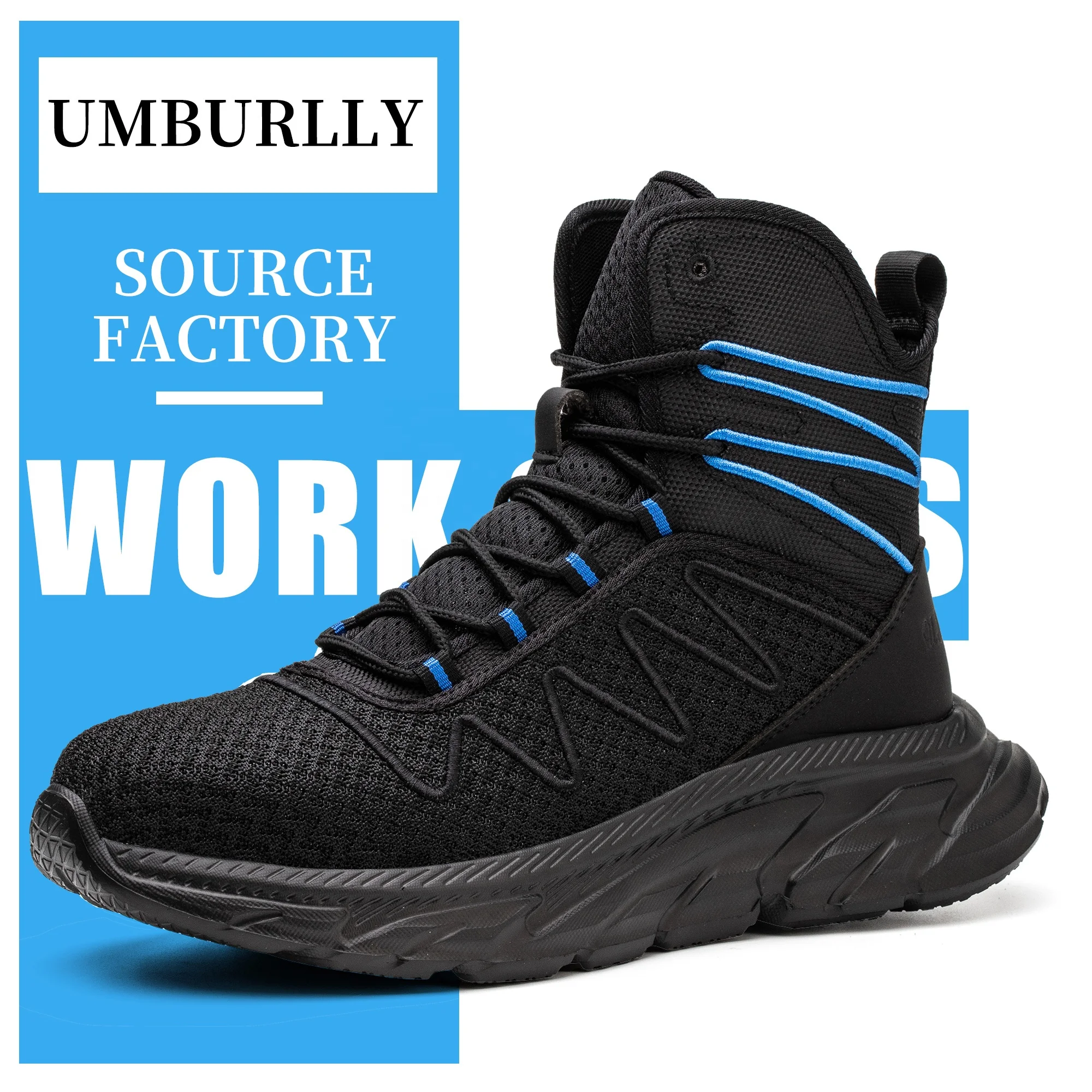 American safety shoes are anti-smash and puncture-proof fashion safety shoes